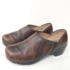 Dansko Brown Leather Mules